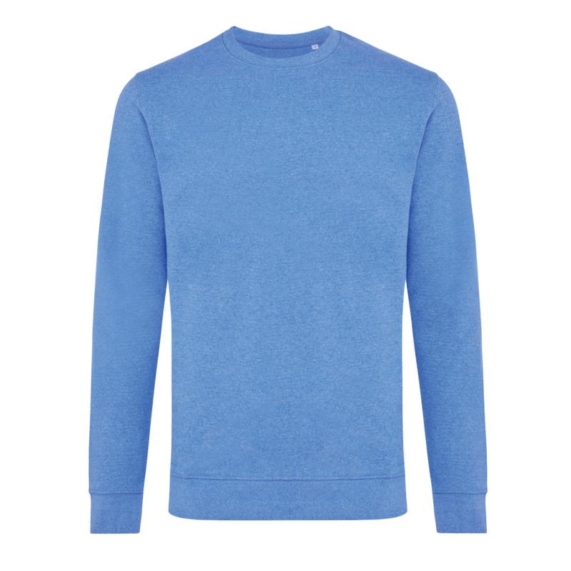 Nefarbená mikina IQONIQ Denali z recykl. bavlny heather blue XS 1