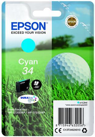 Náplň T34624010 k tlačiarni WorkForce WF-3720DWF, EPSON, cyan, 4,2 ml 1