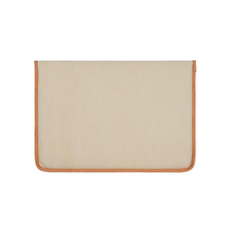 Obal na 16" notebook VINGA Bosler z GRS recykl. canvas béžová 3