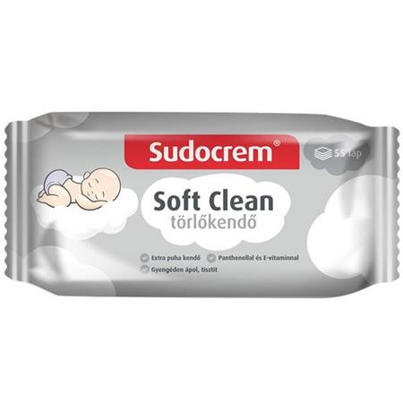 Vlhčené utierky, 55 ks, SUDOCREM "Soft Clean"