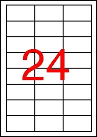 Etikety, 64,6x33,8 mm, polyester, odolné voči poveternostným podmienkam, APLI, 2400 etikie
