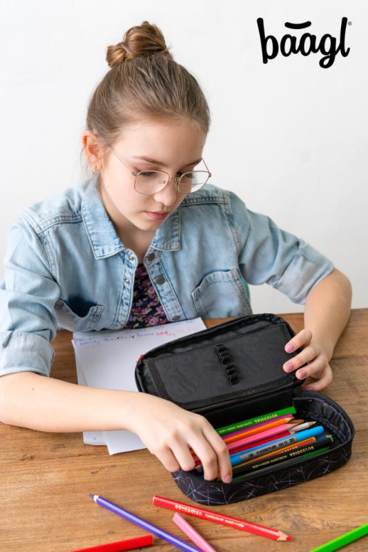 BAAGL Školský peračník etui Wednesday Nevermore 4