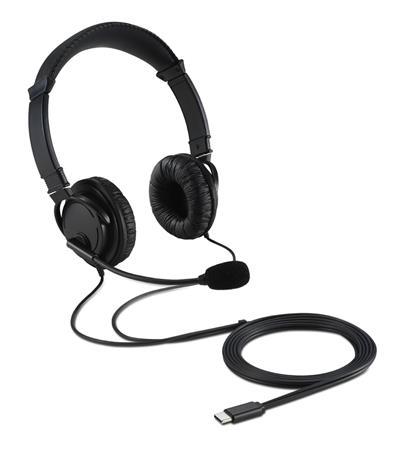 Náhlavné slúchadlá, s mikrofónom, USB-C, KENSINGTON 1