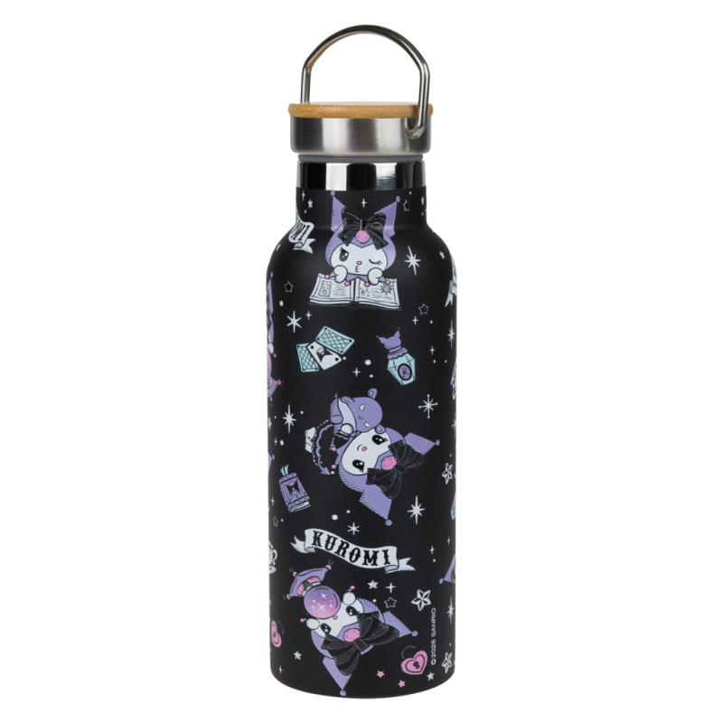 BAAGL Termofľaša s bambusovým viečkom Kuromi Fortune Dream, 500 ml