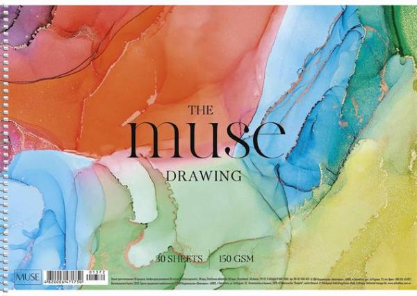 Náčrtník, špirálový, A4, 30 listov, 150 g, SHKOLYARYK "Drawing Muse" 3