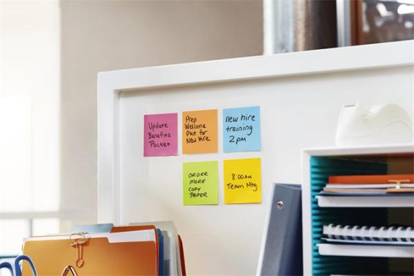 Samolepiaci bloček, 76x76 mm, 12x90 listov, 3M POSTIT "Super Sticky", ultra žltá 2