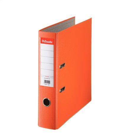 Pákový šanón, 75 mm, A4, PP/kartón, ochranné spodné kovanie, ESSELTE "Economy", oranžový