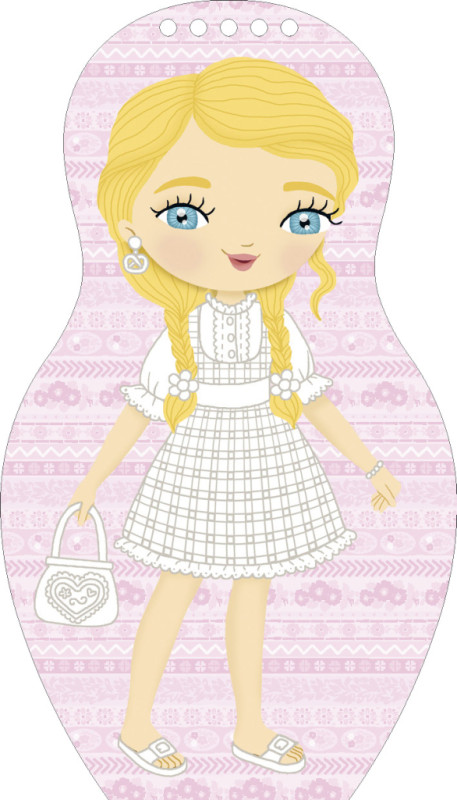 Obliekame nemecké bábiky HANNA – Maľovanky 4