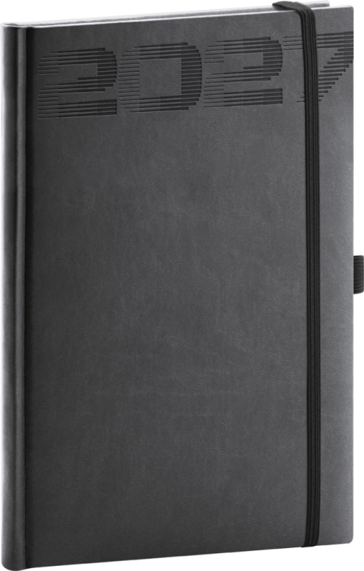 NOTIQUE Týždenný diár Aprint Top 2027, čierný, 15 x 21 cm