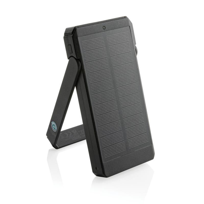 Solárna powerbanka Skywave 10 000 mAh z RCS recykl. plastu čierna 1