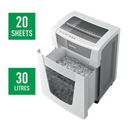 Skartovací stroj, konfety, 20 listov, LEITZ "IQ Office Pro P4 " 6