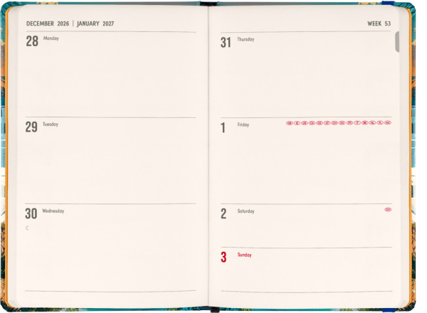 NOTIQUE Weekly Purse size planner Riviera 2027, 9,8 x 14,5 cm 1