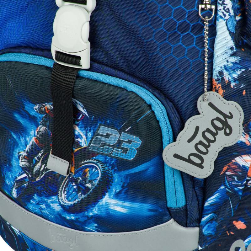 BAAGL SADA 3 Airy Motor Bike: batoh, peračník, vrecko 6