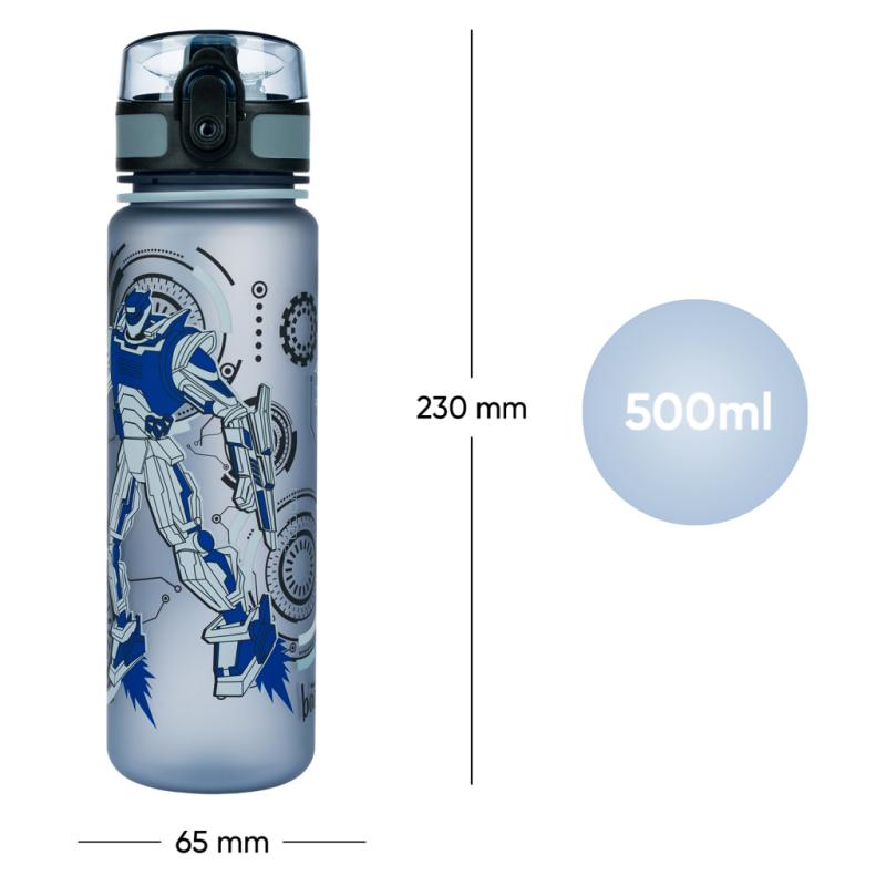 BAAGL Tritanová fľaša na nápoje Roboty, 500 ml 6
