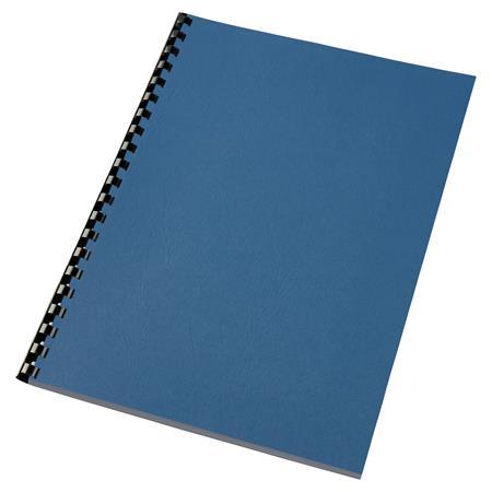 Zadný obal, A4, 250 g, koženkový vzor, GBC "LeatherGrain", modrá 3