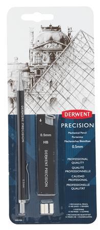 Mikroceruzka, sada, 0,5 mm, DERWENT "Precision", HB 1