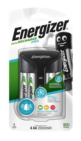 ENERGIZER Nabíjačka batérií, AA tužková/AAA mikrotužková, 4x2000 mAh  AA (prednabité), s displejom,