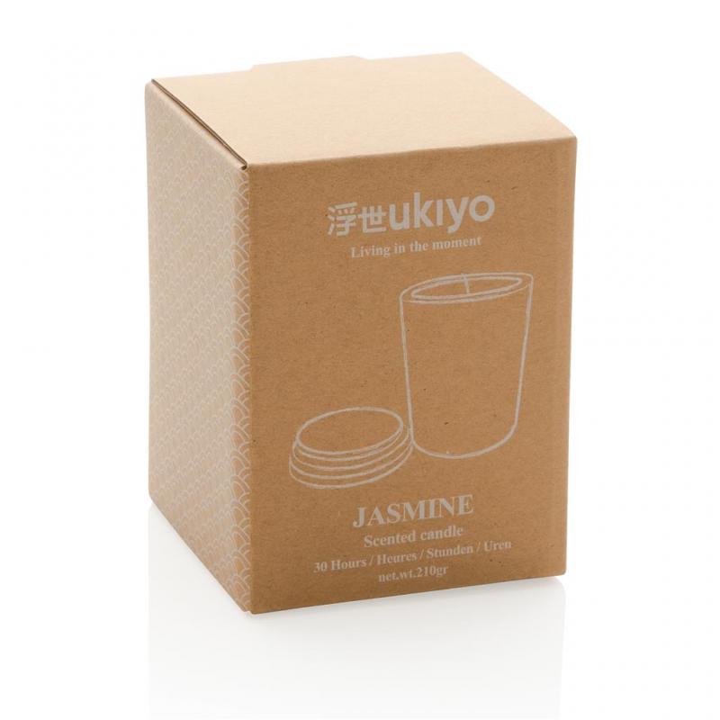 Vonná sviečka s bambusovým viečkom Ukiyo čierna 3