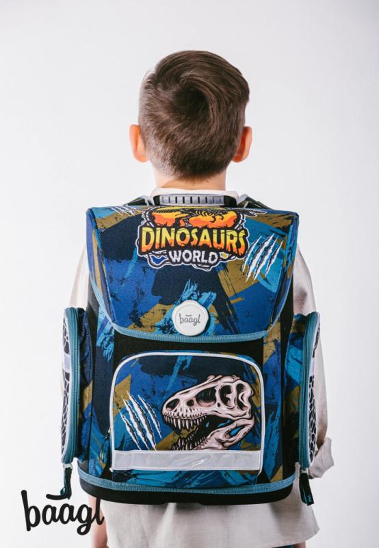 BAAGL SET 5 Ergo Dinosaurs World: aktovka, penál, sáček, desky, box 8