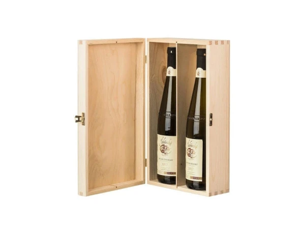 Drevený box na 2 vína 1