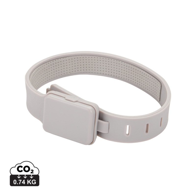 Lumi Sprint nabíjateľné bežecké LED svetlo z rec. RCS plastu sivá