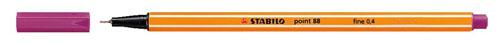 Liner, 0,4 mm, STABILO "Point 88", tmavofialový 1