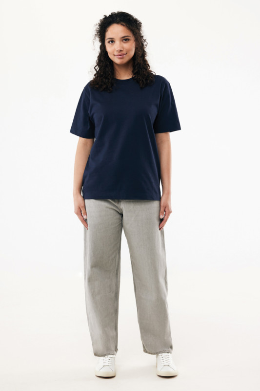 IQONIQ Nikko tričko z hrubej recyklovanej bavlny námornícka modrá 4XL 4