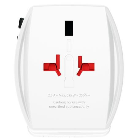 Adaptér pre svetových cestovateľov, 1xUSB-A, 1xUSB-C PD, 65W, USB-C kábel, SKROSS 3