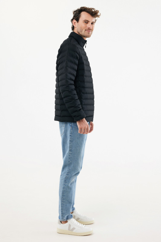 IQONIQ Maiko pánska prešívaná bunda z rec. polyesteru čierna 5XL 6