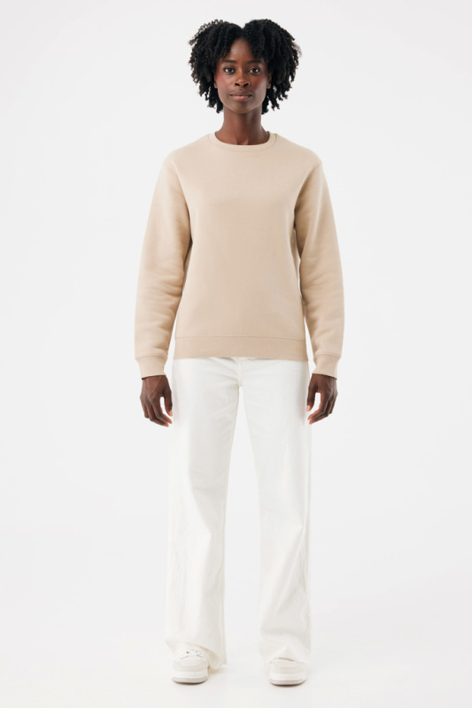 IQONIQ Toria Unisex mikina s okrúhl. výstrihom z rec. bavlny desert XL 6