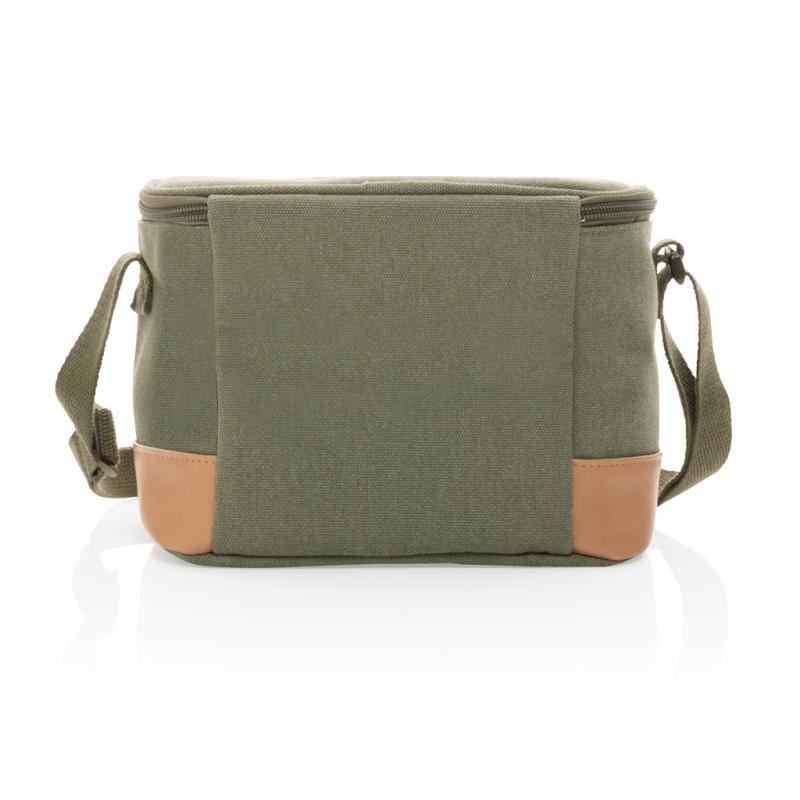 Malá chladiaca taška Impact z 16 oz. recykl. canvas AWARE™ zelená 5