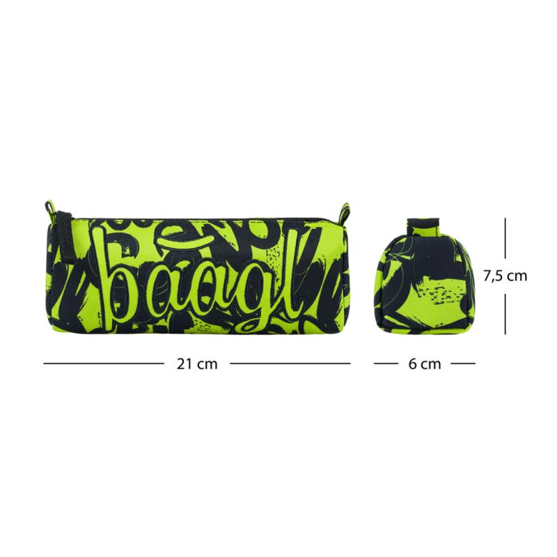 BAAGL Študentské púzdro Lime 4