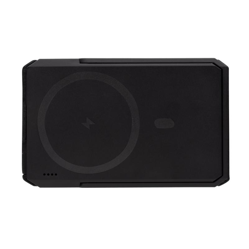 Solárna bezdrôt. powerbanka Skywave 5000mAh 10W z RCS RPET čierna 8