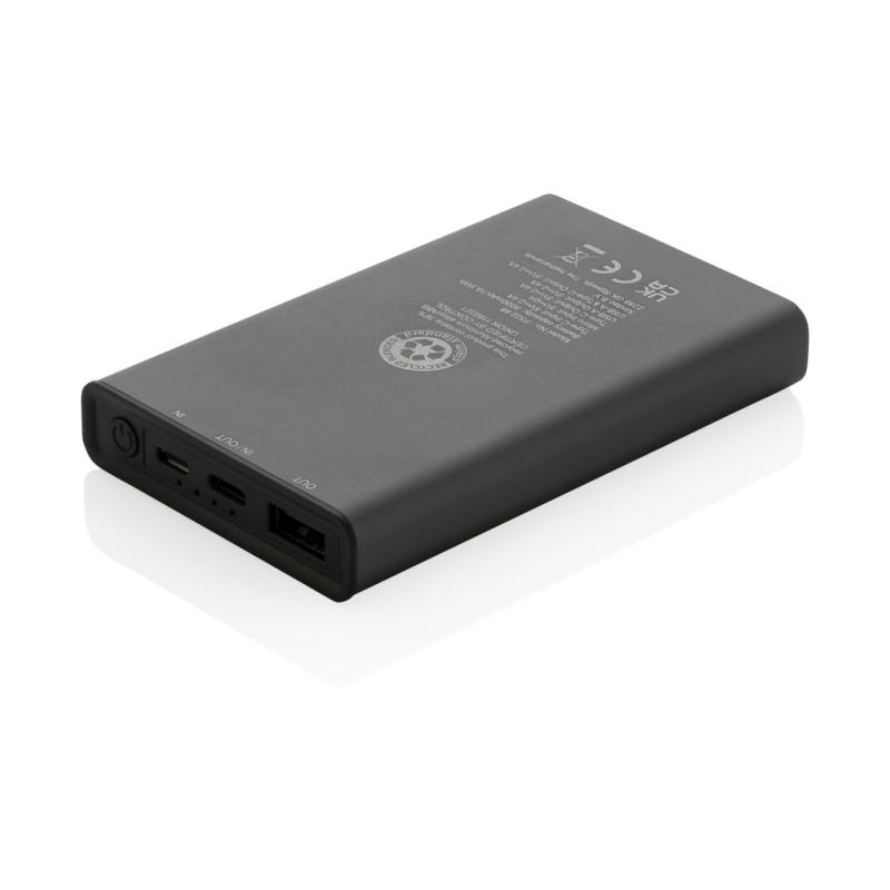 Powerbanka Terra 5 000mAh z RCS rec. hliníka a ABS sivá 2