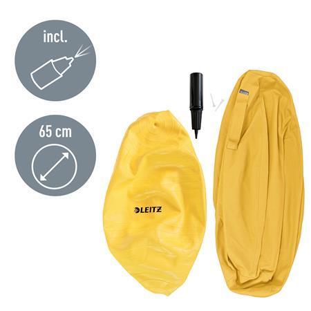 Gymnastická lopta na sedenie, LEITZ "Ergo Cosy", teplá žltá 2