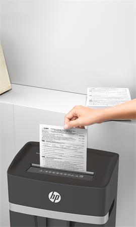 Skartovací stroj, konfety, 15 listov, HP "Pro Shredder 15CC", tmavosivá 6