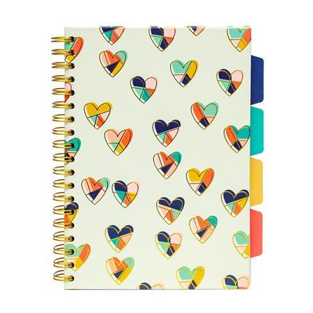 Špirálový zošit, B5, linajkový, 100 listov, PUKKA PAD "Floral Love Project Book", mix vzor 2
