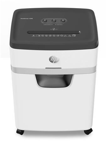 Skartovací stroj, mikrokonfety, 12 listov, HP "Oneshred 12MC", svetlosivá