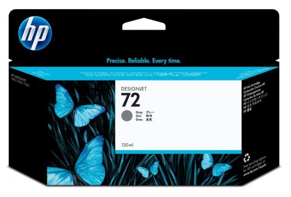 HP Náplň "Designjet T610/T1100/T1100ps", sivá, 130ml, Nr. 72 1