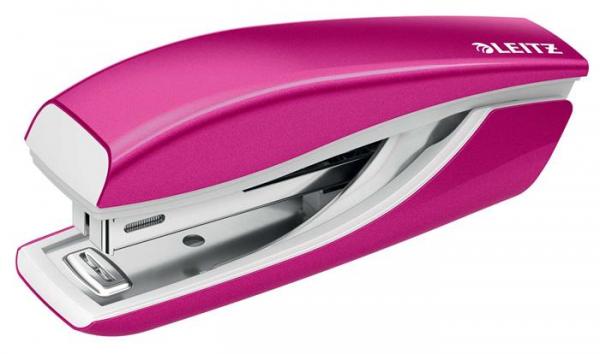 Zošívačka, mini, No. 10, 10 listov, kovová, LEITZ "Nexxt Wow", ružová