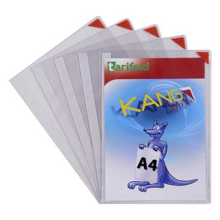 TARIFOLD Samolepiace prezentačné vrecko, A4, s magnetickým rohom, červené 1