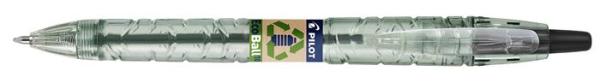 Guľôčkové pero, 0,27 mm, stláčací mechanizmus, PILOT "B2P EcoBall", čierne 1
