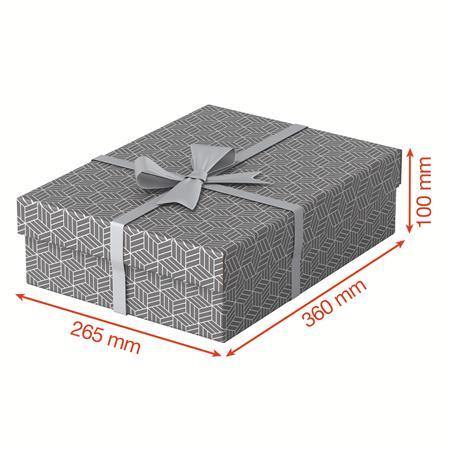 Úložný a darčekový box, ESSELTE "Home", sivá 4