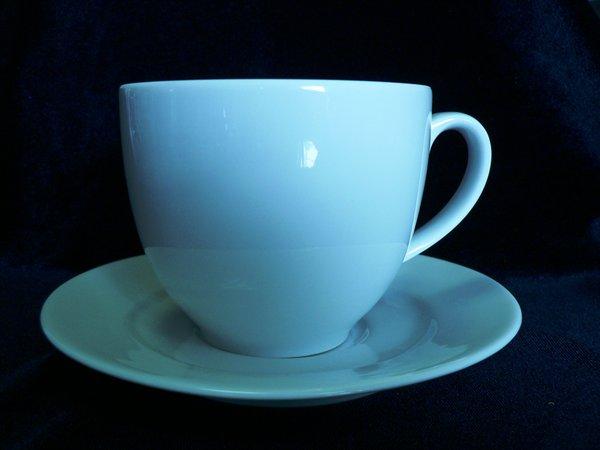 Čajová šálka + podšálka, porcelán, 38 cl, 4 ks, ROTBERG "Basic", biela 2