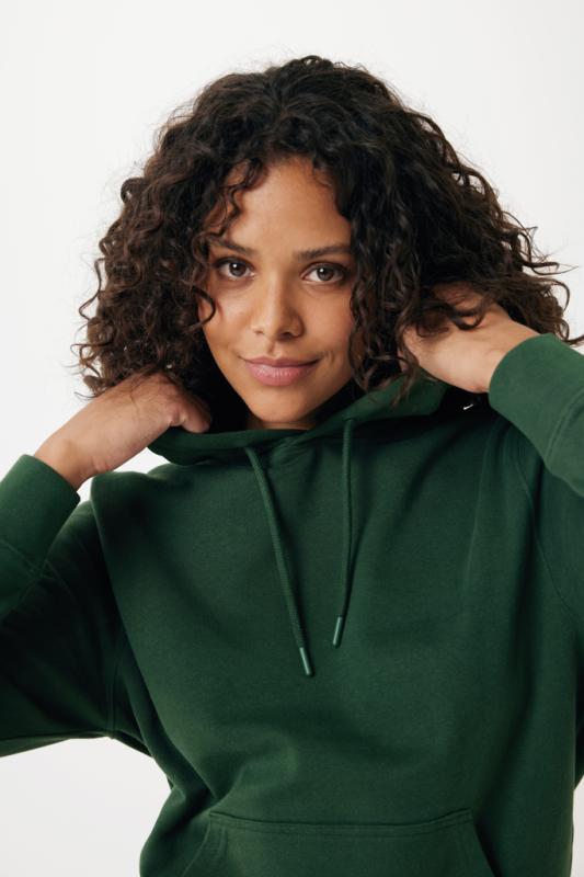 Ľahká mikina s kapucňou IQONIQ Rila z recykl. bavlny forest green XXXL 12