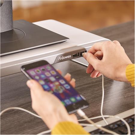 Stojan na monitory, FELLOWES "Hana™", biela 3