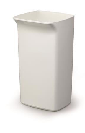 Odpadkový kôš s výklopným vekom, 40 l, plast, DURABLE "Durabin®", biela 1
