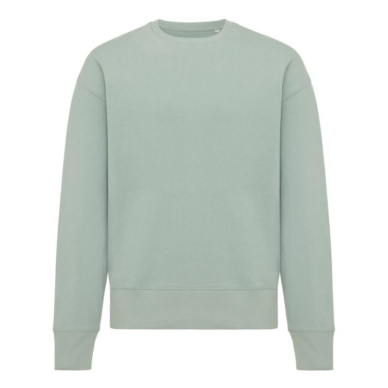 Mikina IQONIQ Kruger relaxed fit z recykl. bavlny Iceberg green XXL 1
