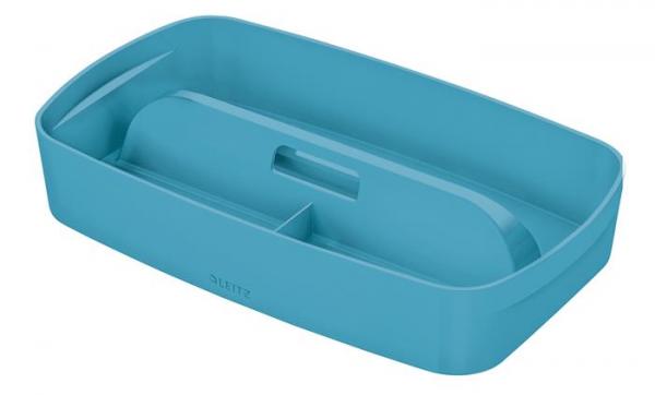 Organizér s držadlom, LEITZ "MyBox Cosy", pokojná modrá 1