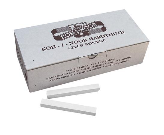 Krieda na tabuľu, hranatá, KOH-I-NOOR, biela 1